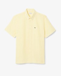 Camisa de Lino Manga Corta Fit Regular