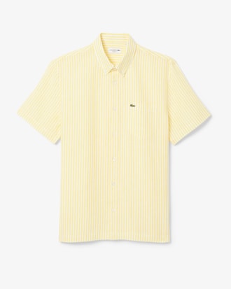 Camisa de Lino Manga Corta Fit Regular