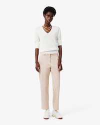 Pantal&oacute;n chino de corte recto de tela gabardina de algod&oacute;n
