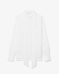 Camisa Modelagem reta com Gola Remov&iacute;vel com La&ccedil;o