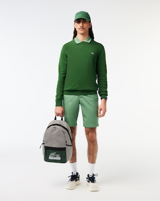 Mochila masculina Lacoste Neocroc com estampa contrastante