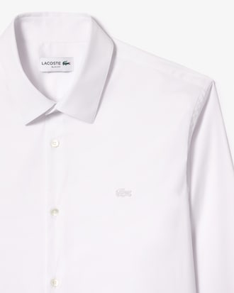 Camisa de Poplin Elastizada Slim Fit