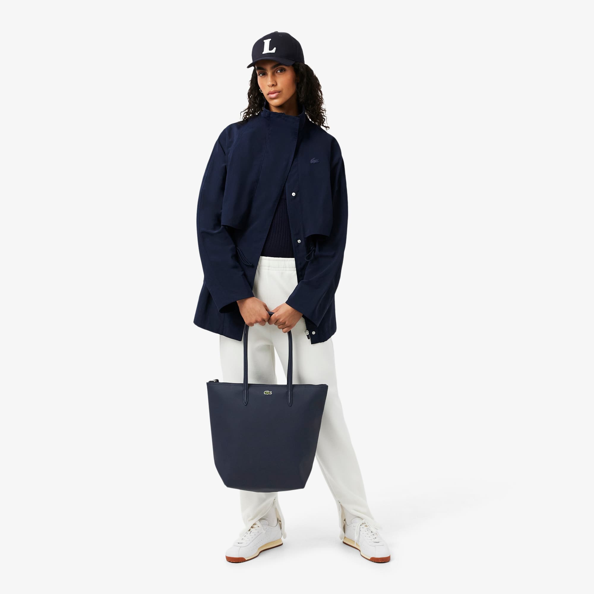 Bolsa Feminina Lacoste Tote Vertical L.12.12 em Mini-Piqué