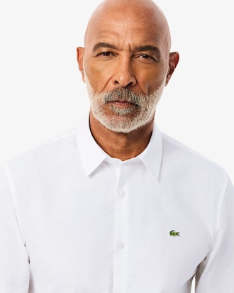 Camisa De Poplin Elastizado Al Cuerpo