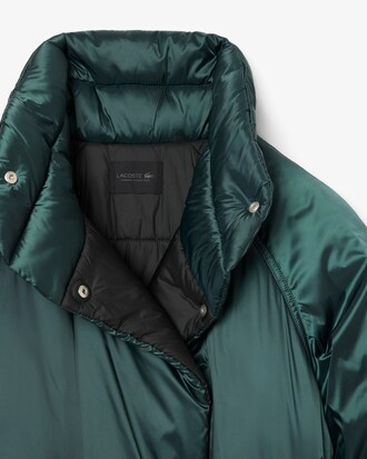 Casaco comprido com Mangas Bufantes Iridescentes