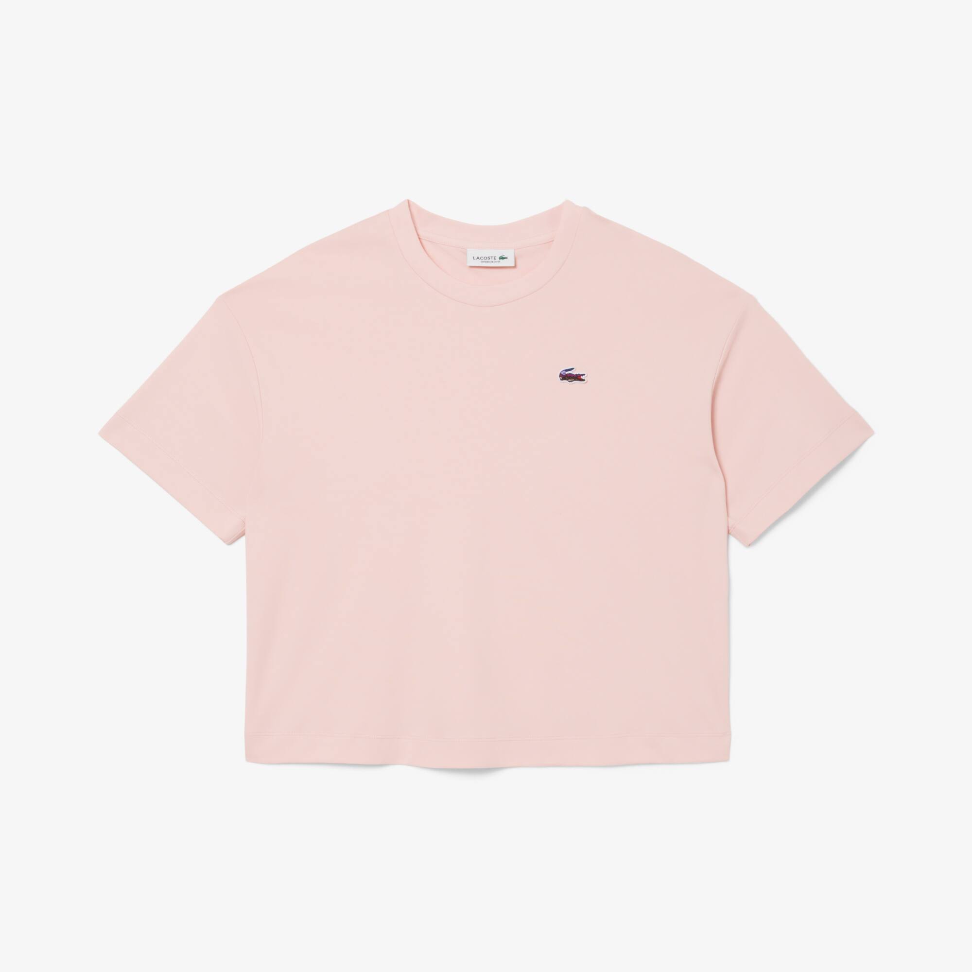 Camiseta oversize de Crocodilo de Paisagem Lacoste