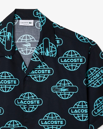 Camisa Masculina com Estampa Planeta Lacoste