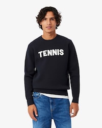 Tennis Jacquard Crew Neck Sweater
