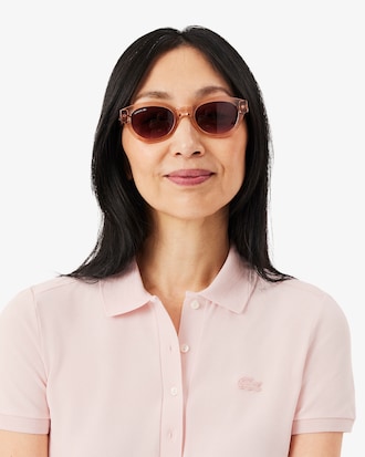 Vestido Polo Slim Fit em Mini Piqu&eacute; Stretch