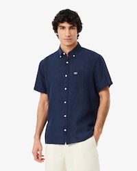 Camisa de Manga Curta em Linho