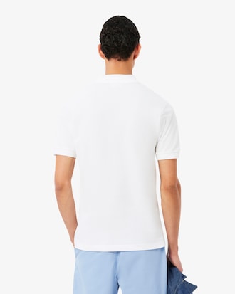 Polo de corte cl&aacute;sico de petit piqu&eacute; con detalle bordado