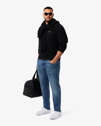 Cal&ccedil;a Jeans Slim Fit Indigo com 5 Bolsos