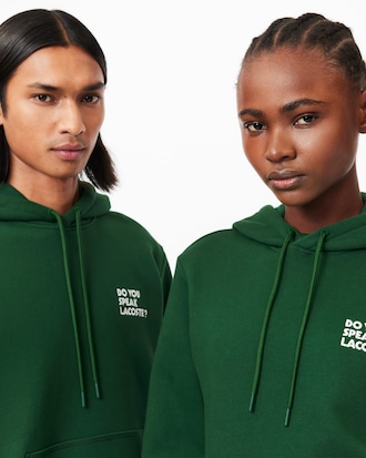 Moletom com capuz Jogger com Slogan Lacoste