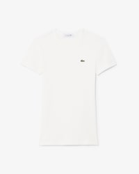 Camiseta de Algod&atilde;o Canelada com Caimento Ajustado