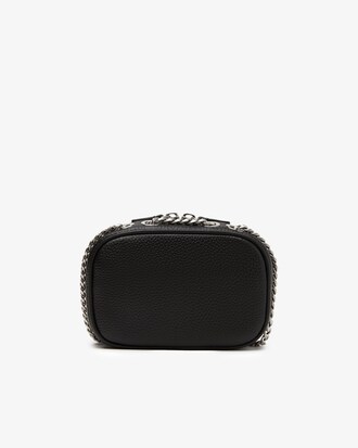 Bolso cuadrado de mujer Lacoste en cuero granulada