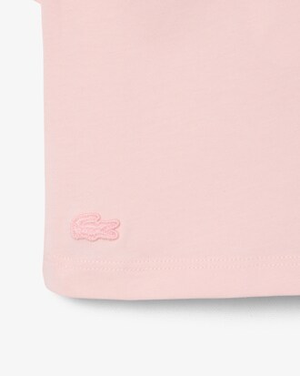 Camiseta de Algod&atilde;o com Distintivo Contrastante