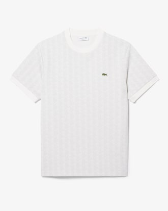 Camiseta Jacquard com Monograma