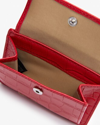 Porta-moedas feminino Amelia em couro texturizado