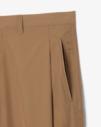 Pantalones de sarga plisada de corte oversized