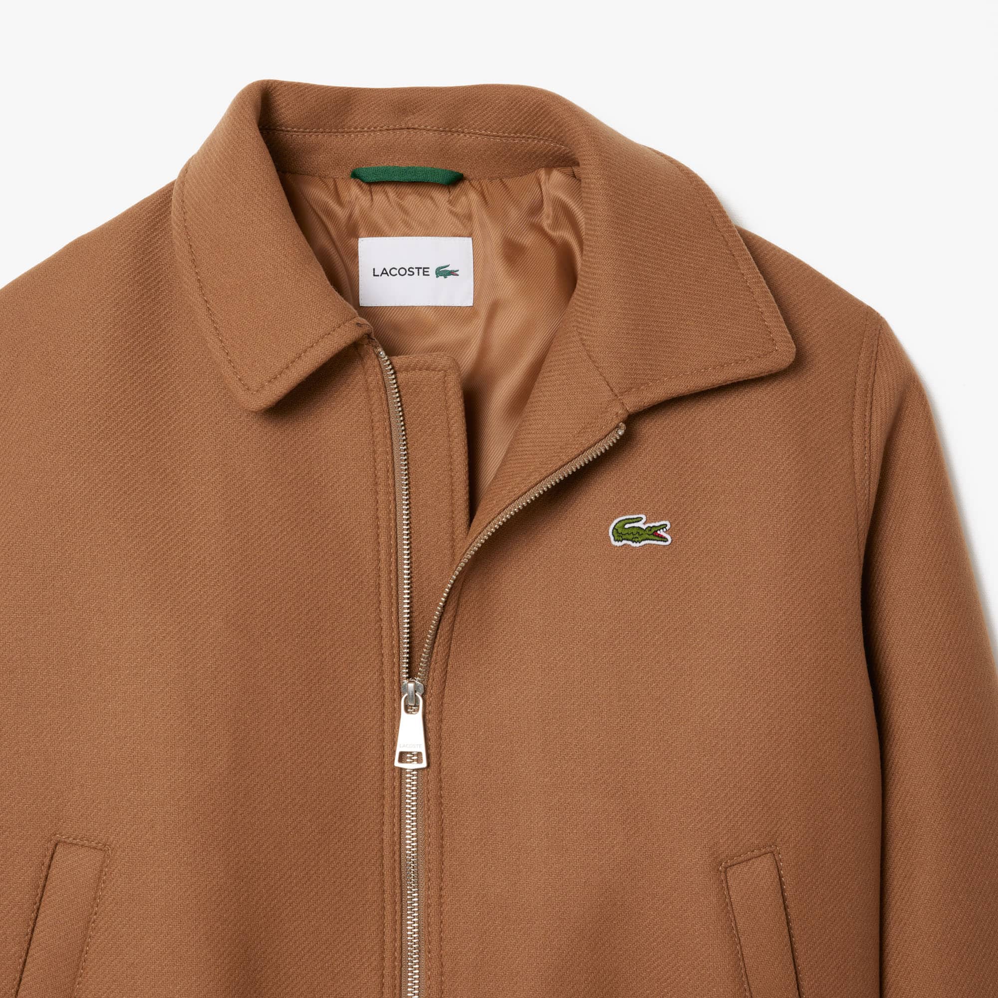 Jaqueta Aviador Lacoste de Lã Italiana Premium Forrada