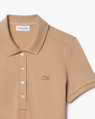 Vestido Estilo Polo De Piqu&eacute; Elastizado Slim Fit