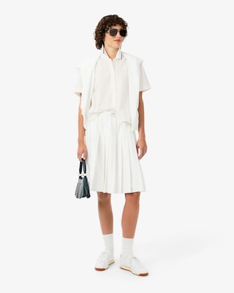 Camisa oversize efecto petit piqu&eacute;