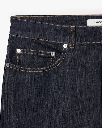 Cal&ccedil;a Jeans Slim Fit Indigo com 5 Bolsos