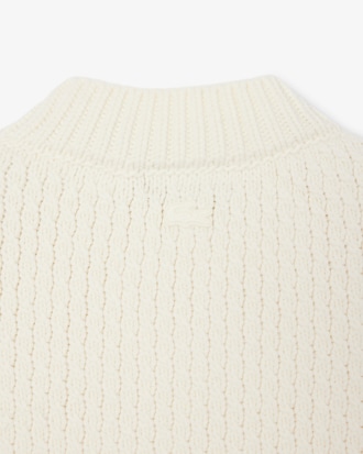 Suéter de Lã com Emblema Bordado Runway