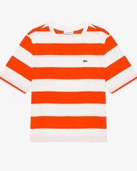 Remera De Ajuste Holgado A Rayas Para Mujer