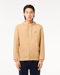 Moletom Canguru Masculino com Z&iacute;per Lacoste