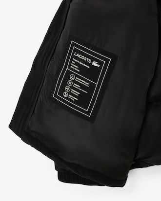 Water-Repellent Hooded Down Jacket