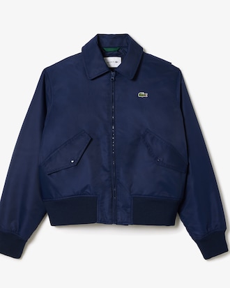 Campera Bomber Oversize Con Logo Bordado