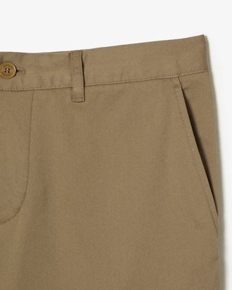 Shorts De Gabardina Elastizada