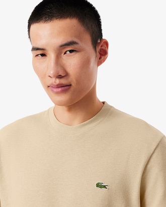 Remera de piqu&eacute; de lino y algod&oacute;n grueso