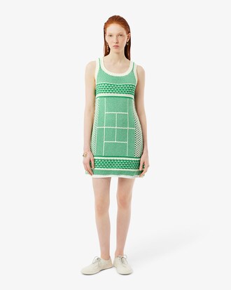 Vestido De Jacquard Tejido Runway