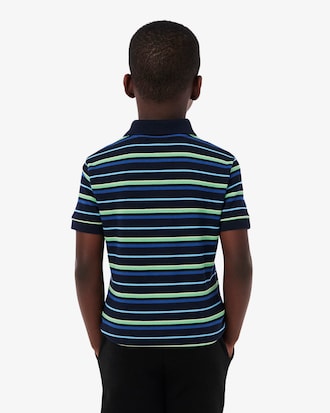 Camisa Polo Petit Piqu&eacute; com Listras Contrastantes