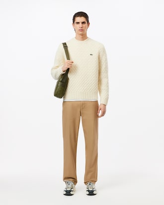 Pantalón De Sarga De Algodón Straight Fit