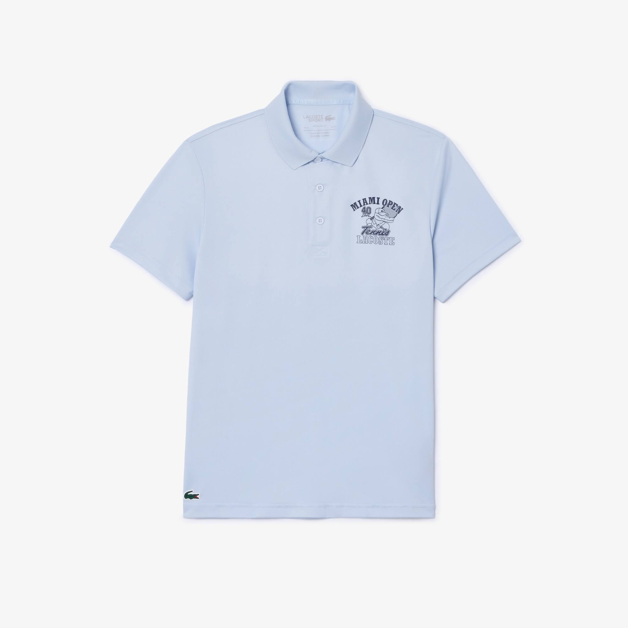 Camiseta Masculina de Malha Miami Open Ultra Dry Lacoste