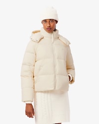 Jaqueta Puffer com Capuz com Caimento Relaxado