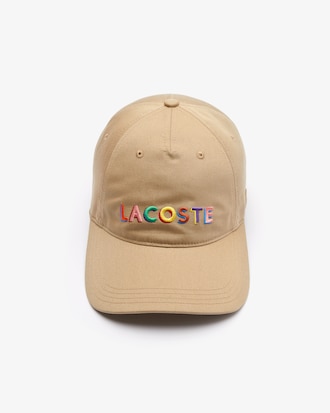 Bon&eacute; unissex Lacoste LIVE em algod&atilde;o com assinatura bordada