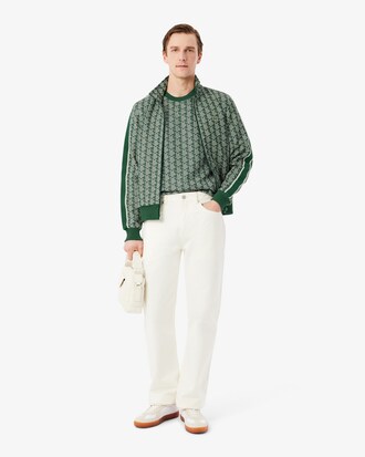 Camiseta Jacquard com Monograma