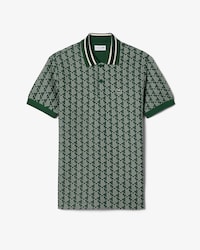 Polo Con Monograma En Jacquard Fit Cl&aacute;sico
