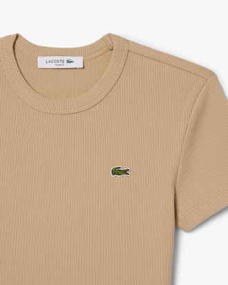 Remera De Algod&oacute;n Acanalada Al Cuerpo