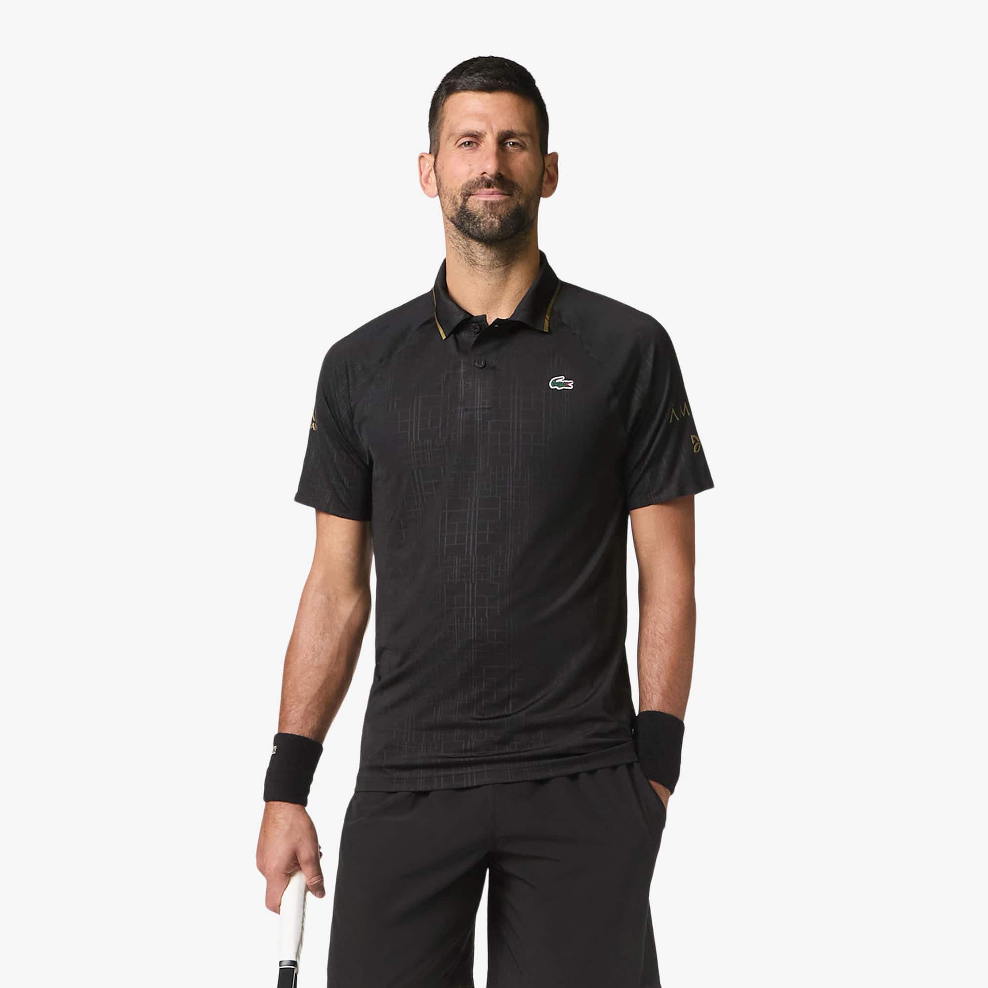 Polo Lacoste Tennis X Novak Djokovic em Malha Ultraleve