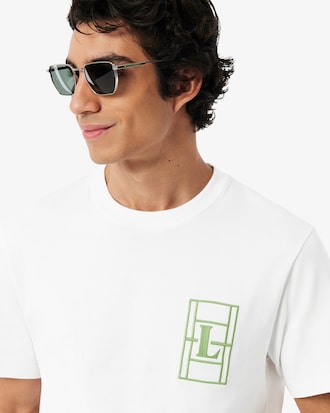 Camiseta de Malha Pesada Bordada