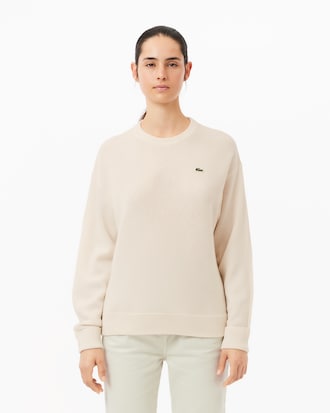 Sweater De Lana Punto Musgo Fit Relajado