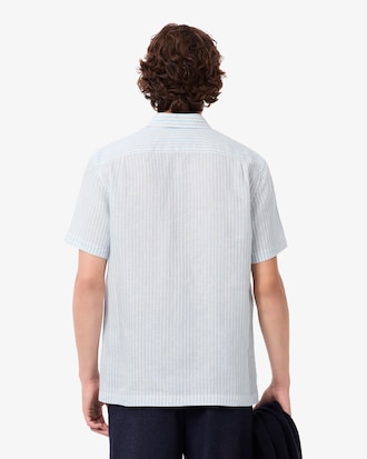 Camisa de Lino Manga Corta Fit Regular