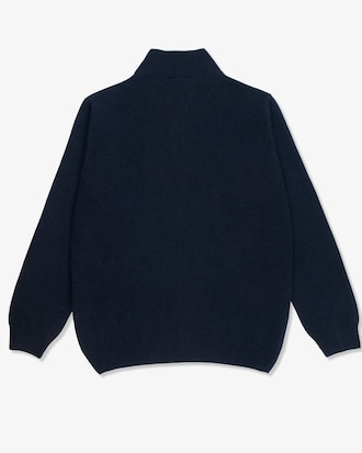 Sweater De Lana Merino Con Cierre