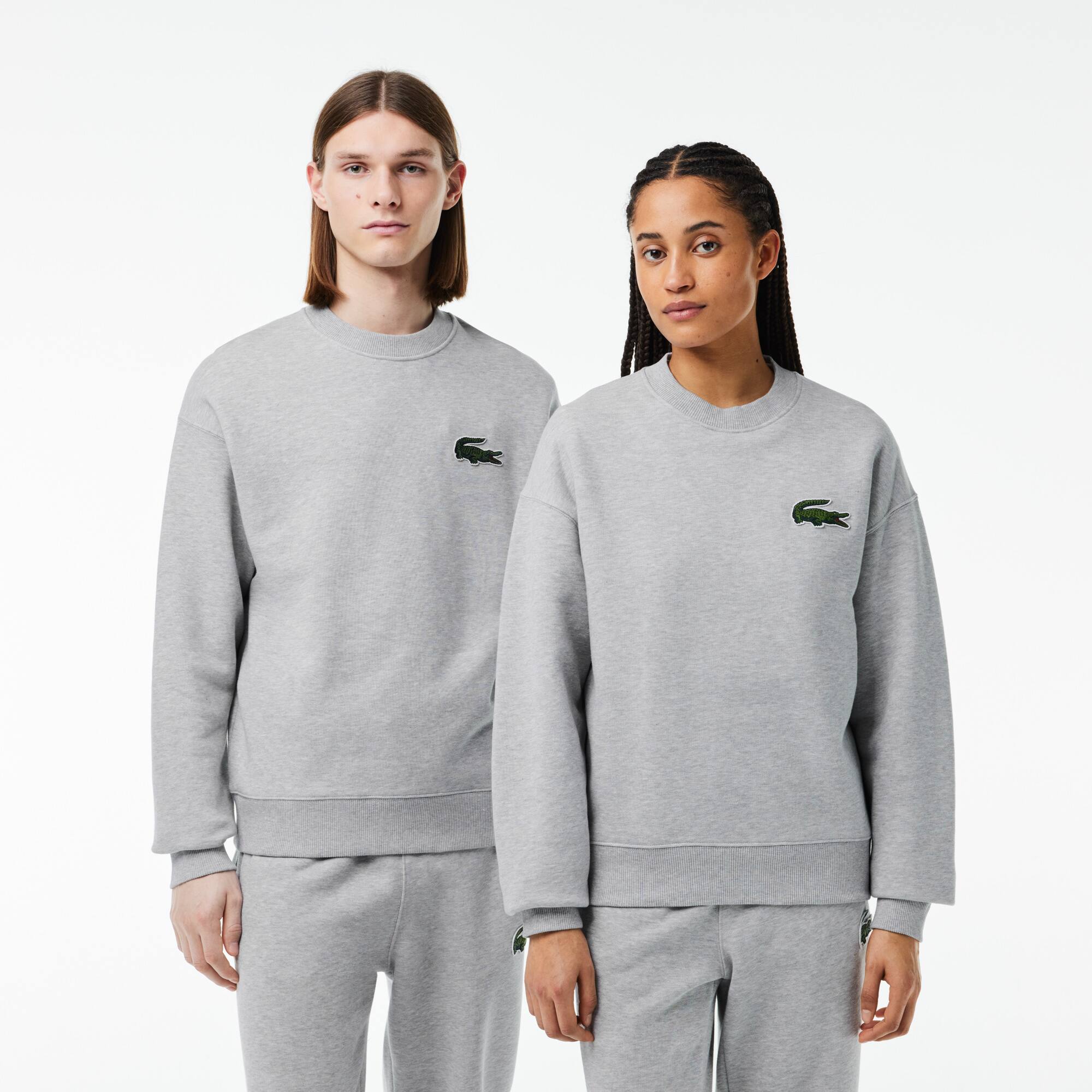 Blusa Moletom Unissex Jogger Loose com Emblema | Lacoste BR Blusa Moletom Unissex Jogger Loose com Emblema | Lacoste BR