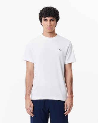 Camiseta Esportiva Slim Fit Respirável em Piqué